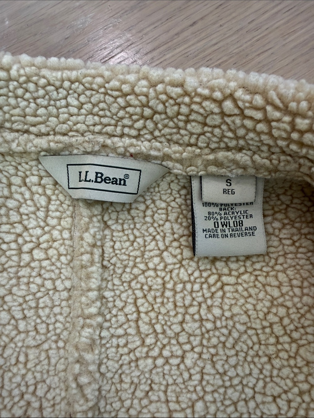 L.L. Bean Women's Brown Suede-Look Sherpa Vest - Picture 2 of 7
